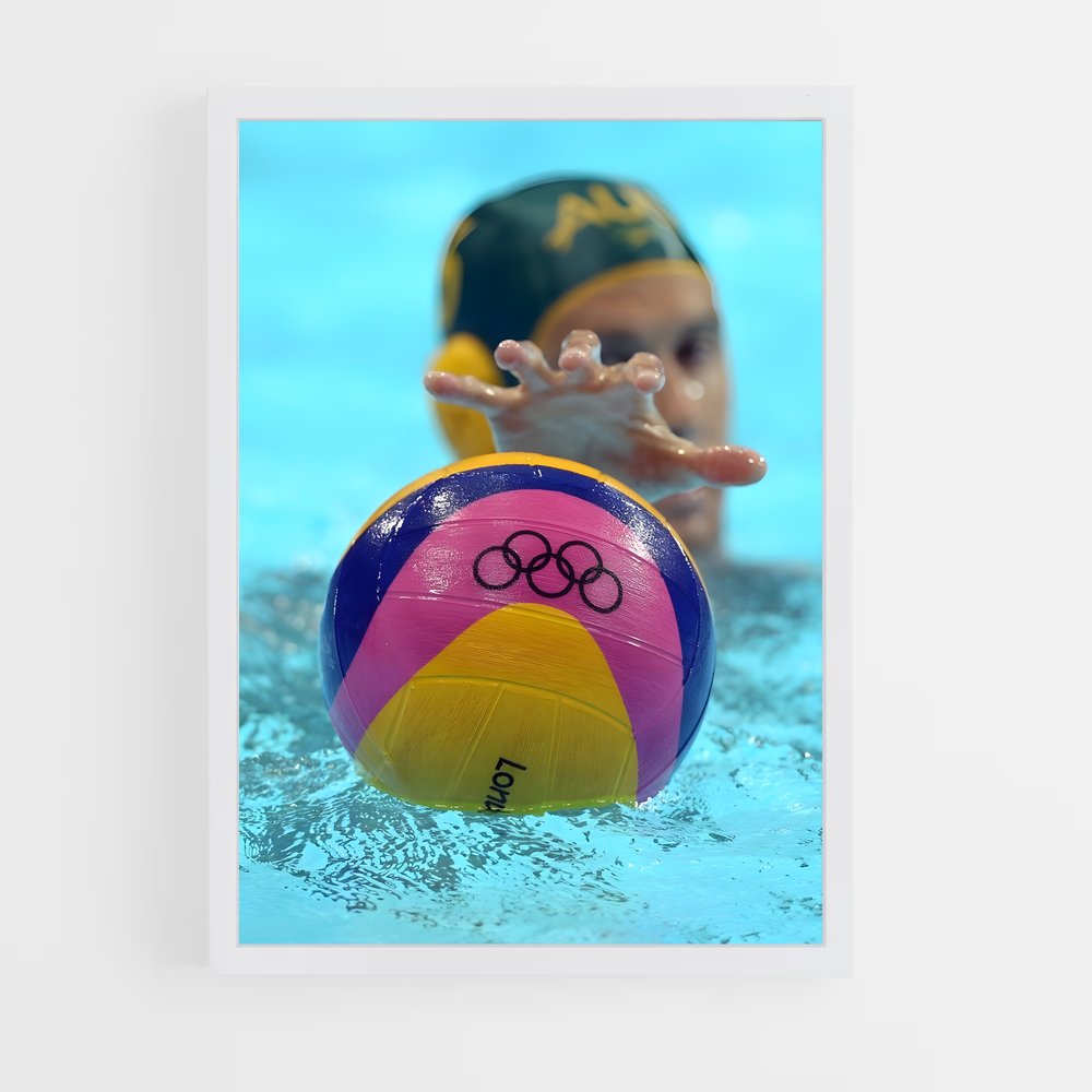 Poster Plongeon Radieux – affiche Water-polo (vue 3)